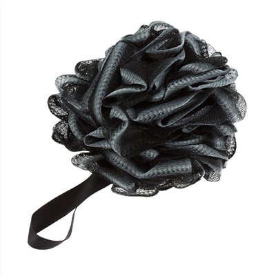 Dewal Beauty Мочалка для тела BCS-60, черная с белым 21033