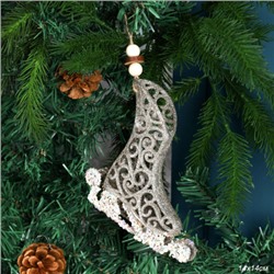 Новогоднее украшение Конек фигурный 14х14 см / FY-2056 /уп 440/