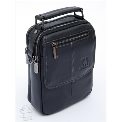 Сумка мужская кожаная 632M black Fuzhiniao