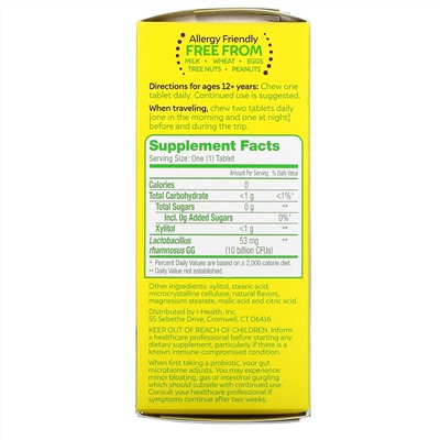 Culturelle, Digestive Daily Probiotic, Fresh Orange, 24 Once Daily Tablets