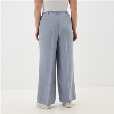 Брюки женские Mist plus-size, размер 56, голубые