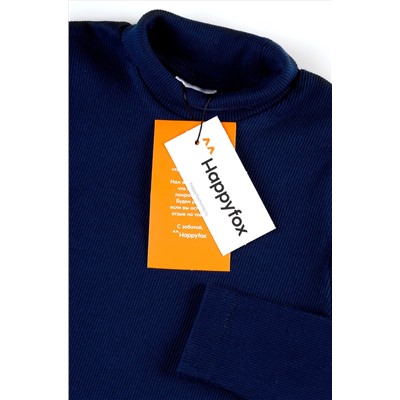 Детская базовая водолазка в рубчик Happyfox