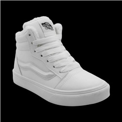 Кроссовки на меху 6686-3 белые п/п