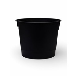 Кашпо для цветов «Стрип», 30 л, d=39 см, h=37 см, пластиковое, со вставкой, бежевое