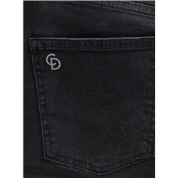 Skinny CONTE CON-671 Черные джинсы skinny с эффектом потертости и необработанным краем