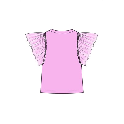 Фуфайка трикотажная для девочек (футболка) PLAYTODAY, 1122506