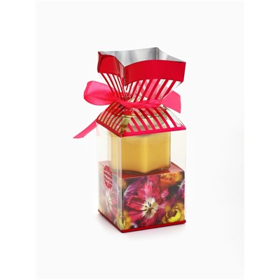 Подарочный набор «Вдохновляй»: чай чёрный с клубникой 50 г, крем-мёд с апельсином 120 г