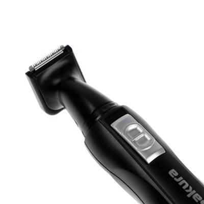 Триммер для волос Sakura SA-5528BK, для носа/ушей/бороды, чёрный, от батарейки 1×АА