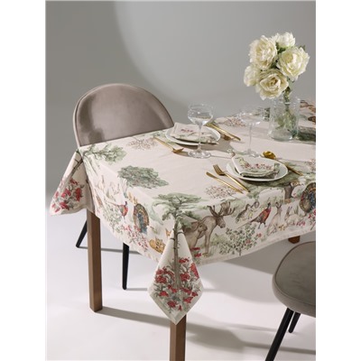 Набор кухонный «Этель» Forest landscape: скатерть 148×112±2 см с ГМВО, салфетка 40×40 см - 4 шт.