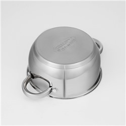 Кастрюля Катунь «Антея», 2 л, d=18 см, капсульное дно, индукция, нержавеющая сталь