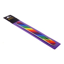 Mertz Пилка для ногтей прямая 947, 150/220 грит, радуга 676