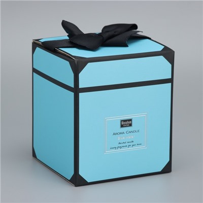 Ароматическая свеча в стакане Aroma Candle, чёрный каштан Бунге, 8×9 см