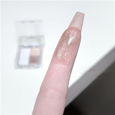 Мерцающие трехцветные тени для век Tingphe