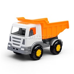 Набор №185: "Мираж", автомобиль-самосвал + ведро-цветок среднее, лопатка №5, грабельки №5, 4 формочки