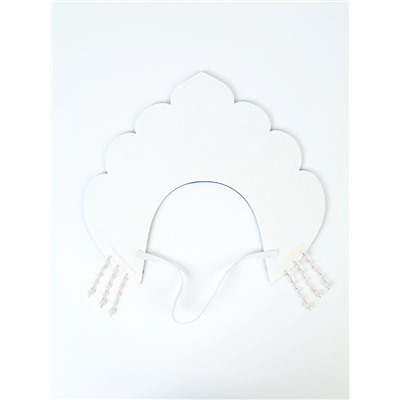 Карнавальный кокошник «Синие цветы» фетр с блёстками