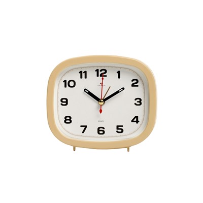 Будильник-часы настольные «Классика», дискретный ход, 12.5×10.5 см, от батарейки АА
