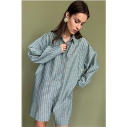 Комбинезон  MIX091/03/Зеленый, белый