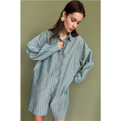 Комбинезон  MIX091/03/Зеленый, белый