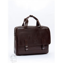 Портфель мужской кожаный 816XXL brown Fuzhiniao в Новосибирске