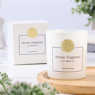 Ароматическая свеча в стакане Aroma candle, 7×8 см, английская груша и фрезия