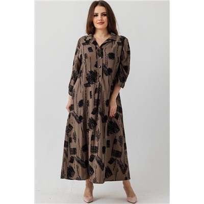 Платье  6145/09/Хаки, черный