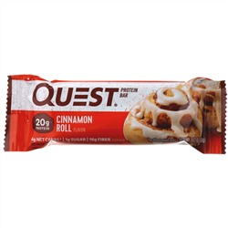 Quest Nutrition, Питательный батончик, со вкусом корицы, 12 шт., 60 г (2,12 унции) каждый