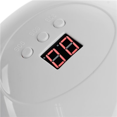 Лампа для маникюра Luazon LUF-06, UV/LED, 15 диодов, 36 Вт, таймер, USB, белая