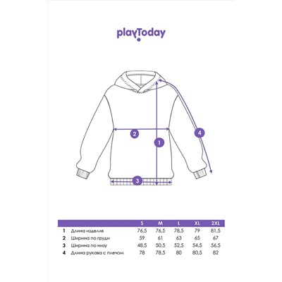 Худи PLAYTODAY, 1088556