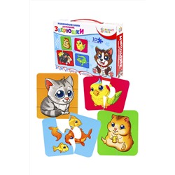 BRIGHT KIDS. Развивающие пазлы. ДОМАШНИЕ ЗВЕРЮШКИ (ИН-7625)
