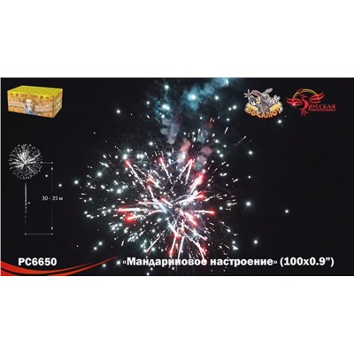 Фейерверк РС6651 Мандариновое настроение (0,8" х 100)