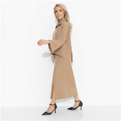 Комплект с юбкой и брошкой, Легкость эмоций (2 в 1, утренний кофе)