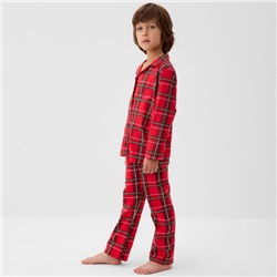 Пижама детская KAFTAN «Клетка» размер 32 (110-116 см)