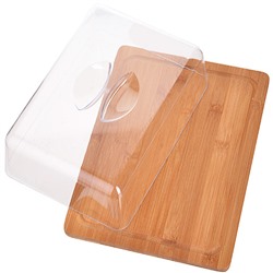 27345 Сырница дерево с крыш 24,5см Бамбук MB (х12)