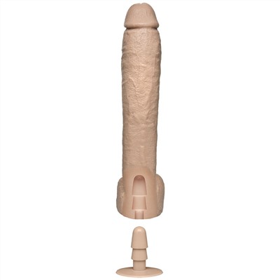 Фаллоимитатор большого размера The Naturals Vac-U-Lock Removable Suction Cup 12  Dong with Balls - 29,5 см.