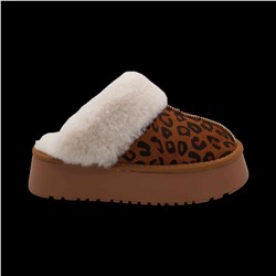 Угги (тапочки) на меху S109 коричневые