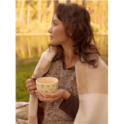 Кружка Flowers, керамика, 350 мл, 15×9×7 см, бежевая