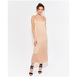 Платье миди женское MINAKU: Silk Pleasure, цвет кофе, размер 50