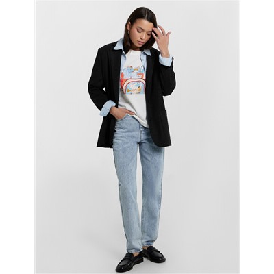 БРЮКИ ЖЕНСКИЕ ДЖИНСОВЫЕ 2025-1DTW402-1