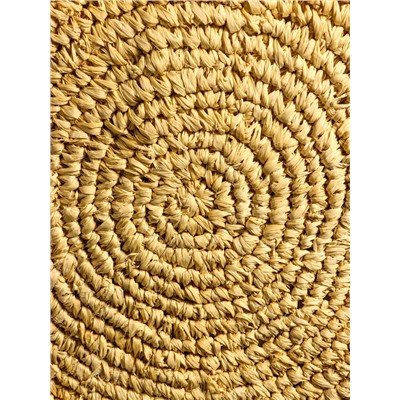 Сумка плетёная на молнии из соломы, 45×6×55 см