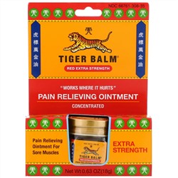 Tiger Balm, Обезболивающая мазь усиленного действия, 18 г (0,63 унции)
