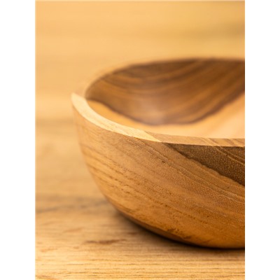 Миска, 10×10×4 см, тиковое дерево