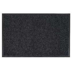 УЦЕНКА Коврик влаговпитывающий ребристый 60х90 см "КОМФОРТ" цвет черный