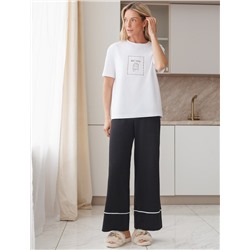 Футболка с принтом свободная эластичная из премиального хлопка