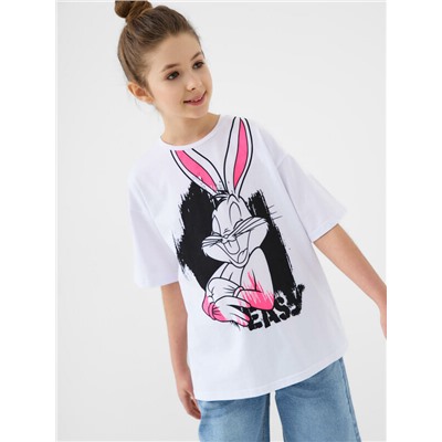 Фуфайка трикотажная для девочек (футболка)