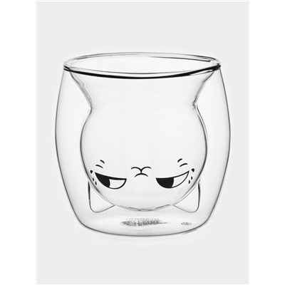 Стакан с двойными стенкам Доляна «Феликс», 250 мл, 9.3×9 см, стекло, прозрачный