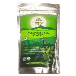 Organic India Tulsi Green Tea Classic / Зеленый Чай Классический со Священным Базиликом 100 г