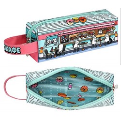 Пенал-косметичка 200х70х55 мм 71962 "КОТОКАФЕ" полиэстер, молния, сублимационная печать Феникс