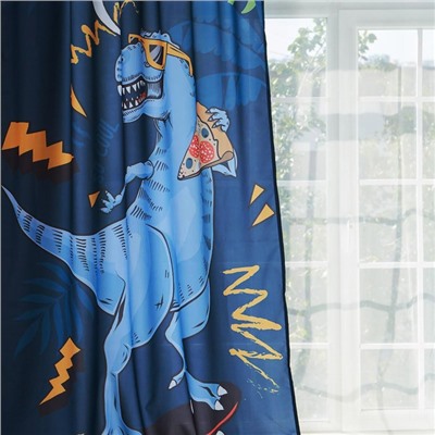 Шторы портьерные «Этель» T-rex, 145×260 см, 2 шт., габардин