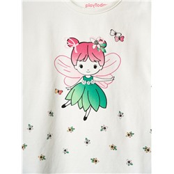 Джемпер детский трикотажный для девочек (футболка), 2 шт в комплекте