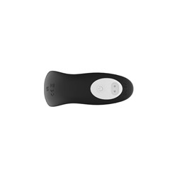 Черная анальная виброёлочка Anal Bead Vibrator с пультом ДУ